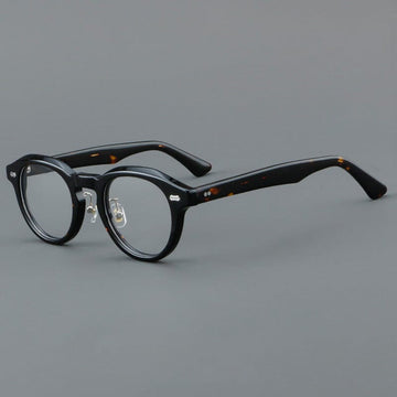 Aeker Retro Acetate Glasses Frame Round Frames Southood Leopard